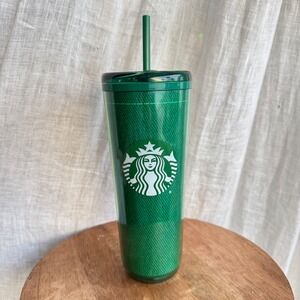 NWT Starbucks "Green Apron" PARTNERS ONLY Rare Exclusive Hot/Cold Straw Cup‎